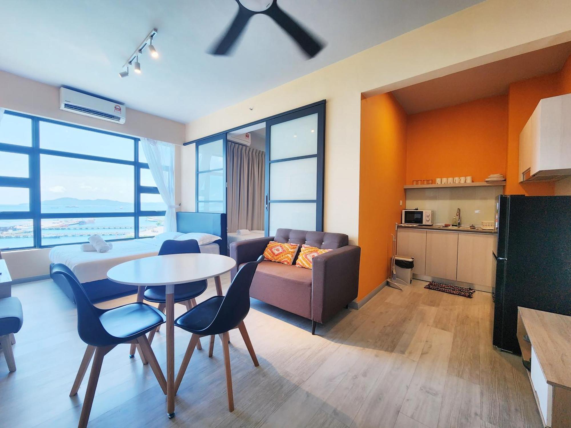 Jesselton Quay Kota Kinabalu City Centre By Lw Suites الغرفة الصورة